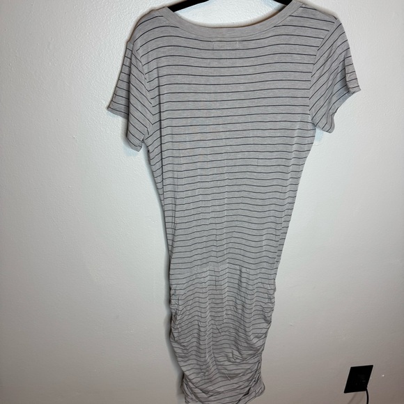 NWT Prana Women's Foundation Dress with Gathered Top Gray and Black Strips - Picture 12 of 12